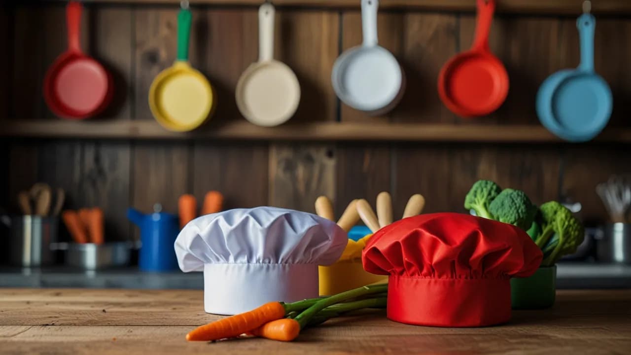 Rozbudzisz pasję do gotowania u dzieci tymi czapkami kucharskimi!