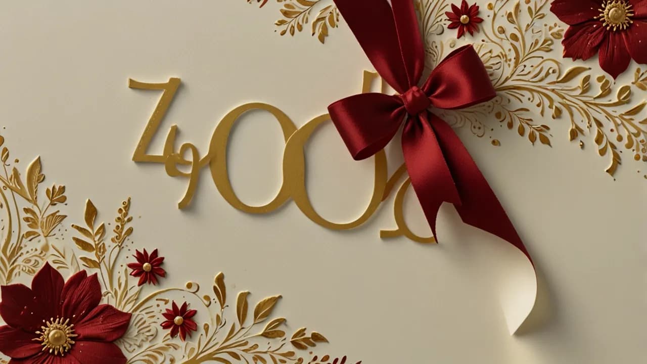 Kartka na 40 rocznicę ślubu: Inspiracje i pomysły na życzenia