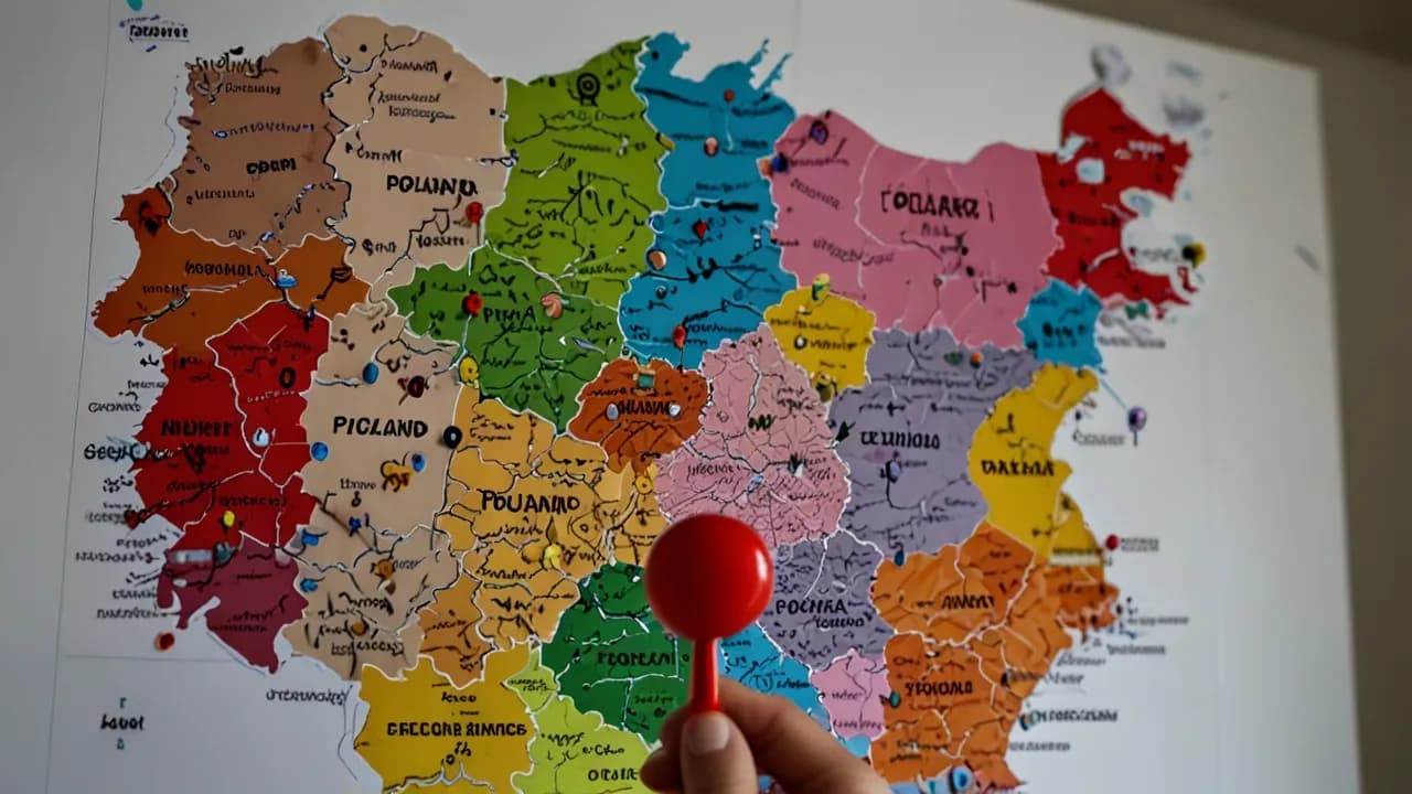 Czy mapa Polski do zaznaczania uwieczni Twoje podróże? Poradnik