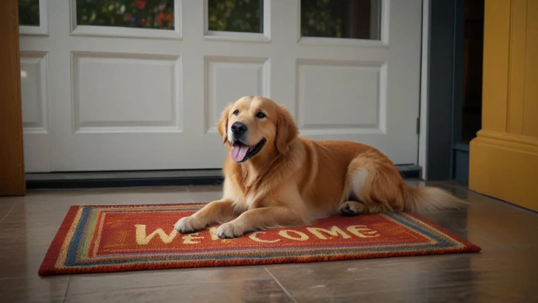 Wycieraczka z psem: jak rozbawić gości i trafić w dziesiątkę?