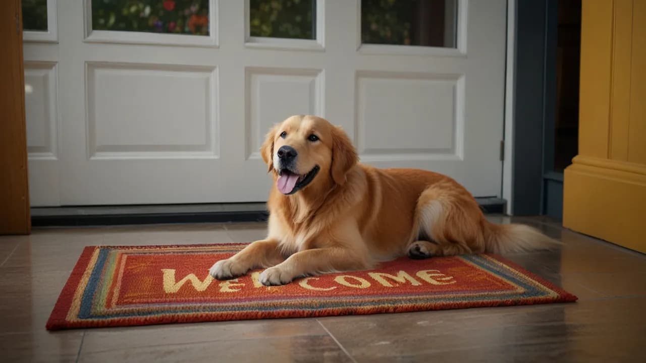 Wycieraczka z psem: jak rozbawić gości i trafić w dziesiątkę?